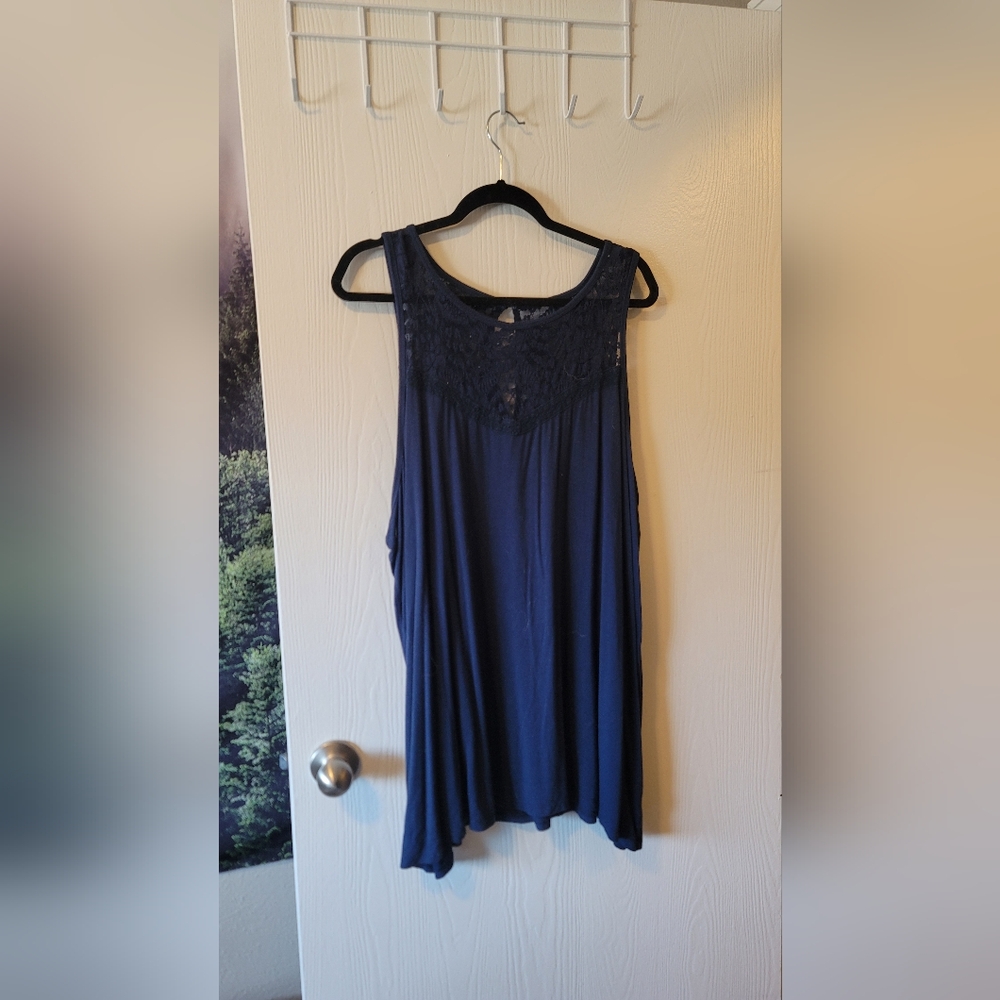Torrid blue sleeveless top